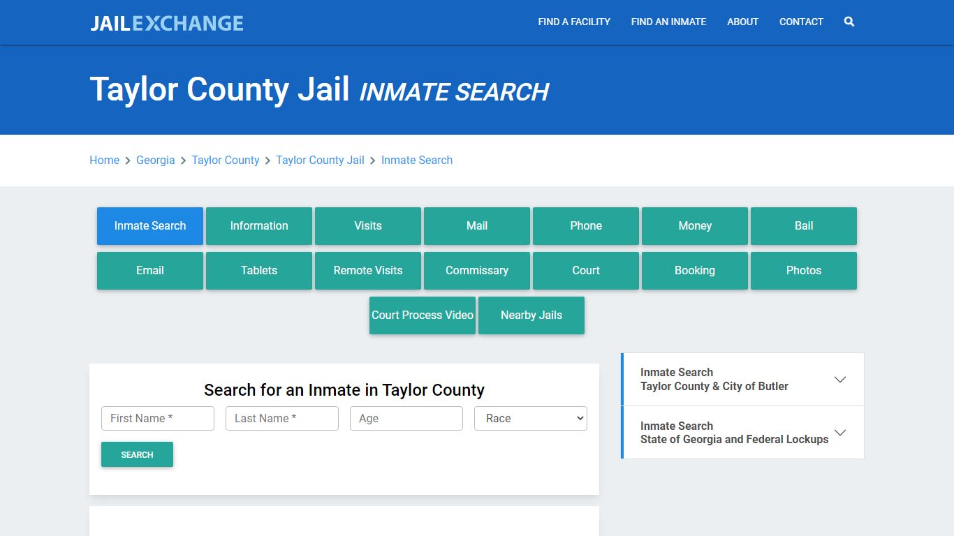 Taylor County Jail, GA Inmate Search: Roster & Mugshots - Jail Exchange